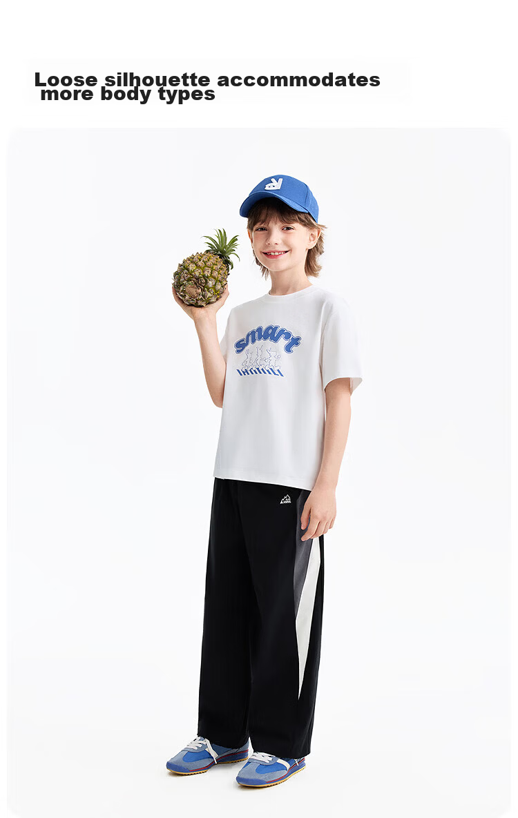Annil Kids Boys Girls Crew Neck Short Sleeve T-Shirt 2026 Summer New Memory Foam Cooling Sports Casual Top 5
